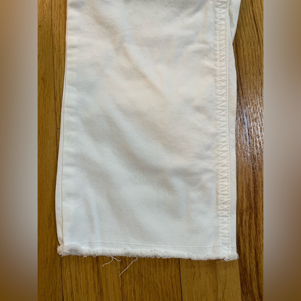 Women’s Sanctuary Peace White Cropped Straight Pants 25 ✨BRAND NEW✨ - Picture 3 of 9